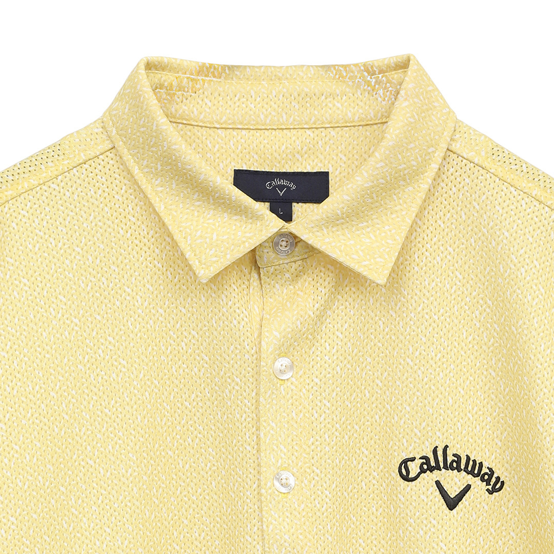 かざあなメッシュボタニカルプリントシャツ ※4Lサイズあり