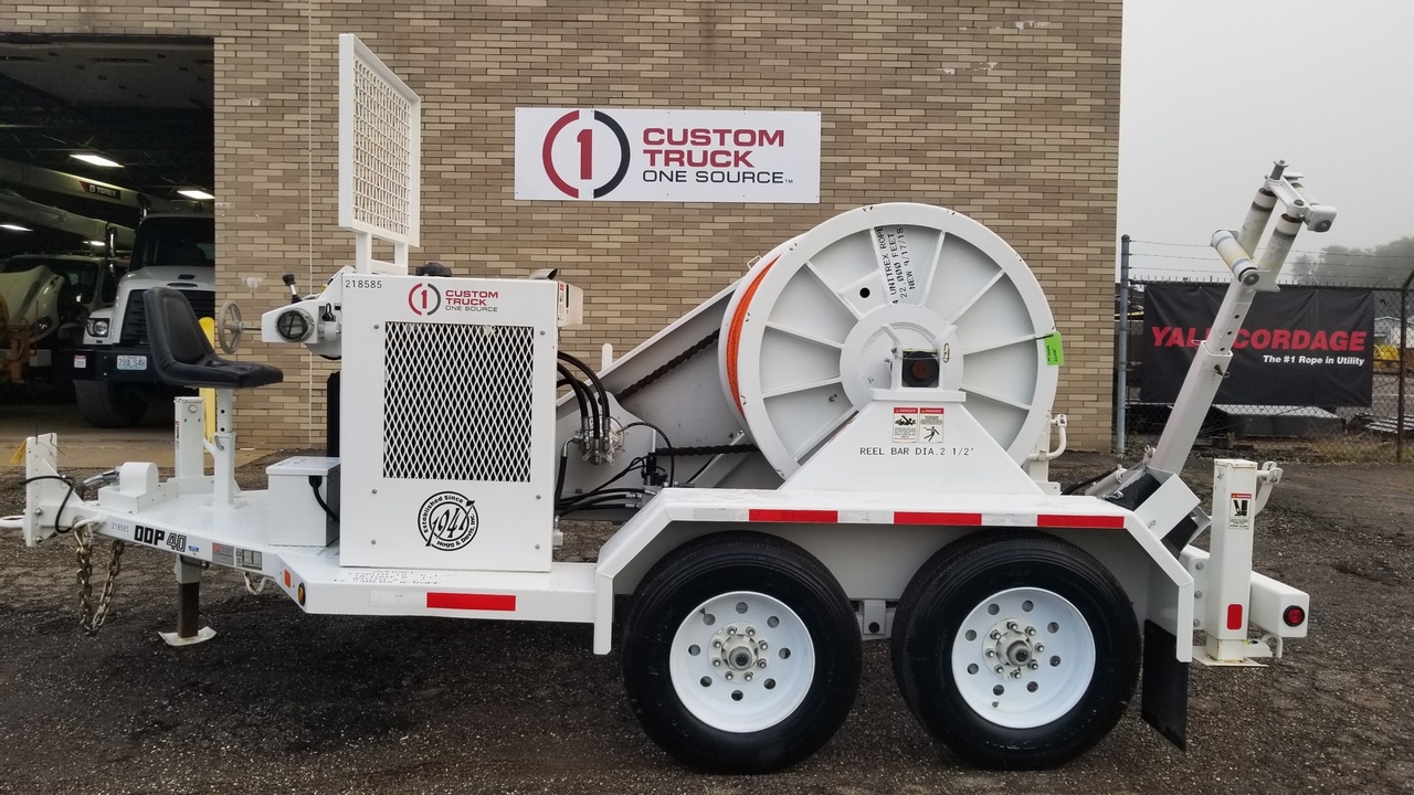 4,000 lbs 22,000 ft of 7/16 in rope Single Drum Puller Rental Custom