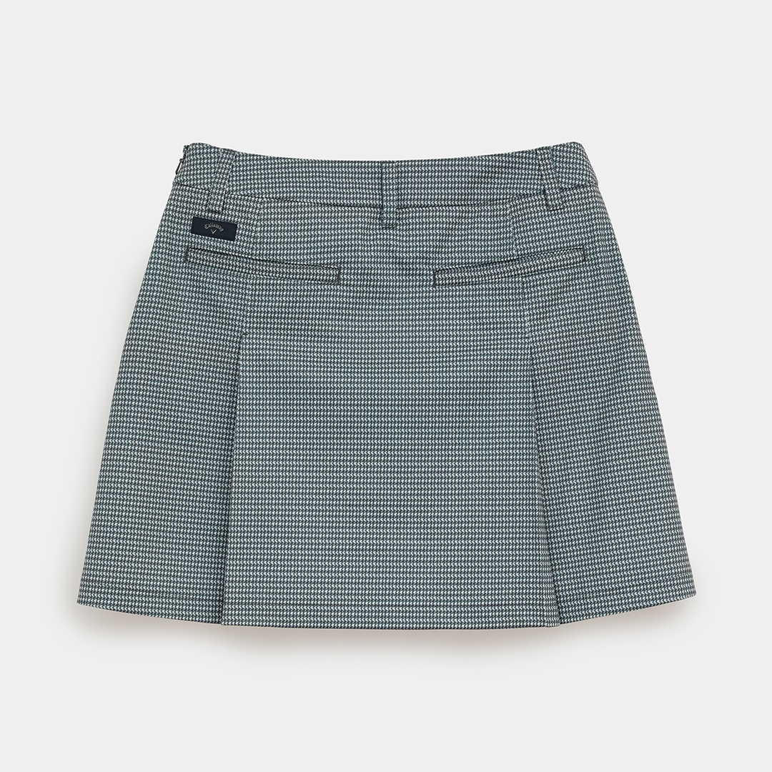 ストレッチピケチェック柄スカート (WOMENS)