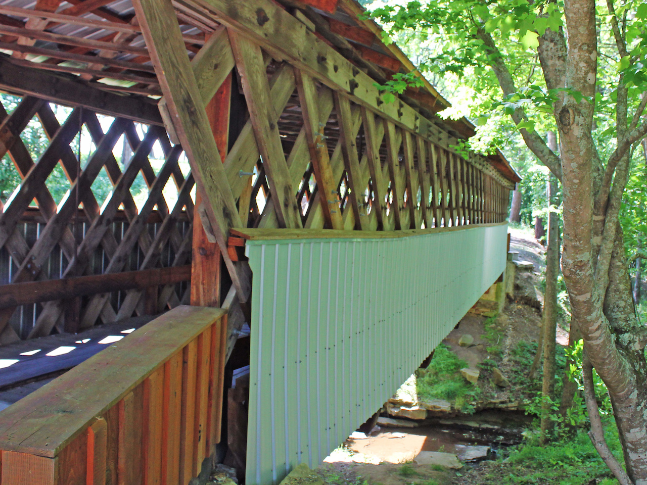 Old Easley Bridge has been in continuous use since it was constructed in 1927, save a few small repairs. Old Easley Bridge has been in continuous use since it was constructed in 1927, save a few small repairs.