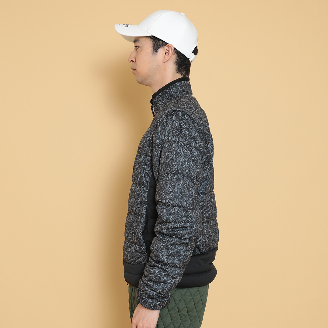 フェザープリントスターストレッチ 2WAYブルゾン (MENS)