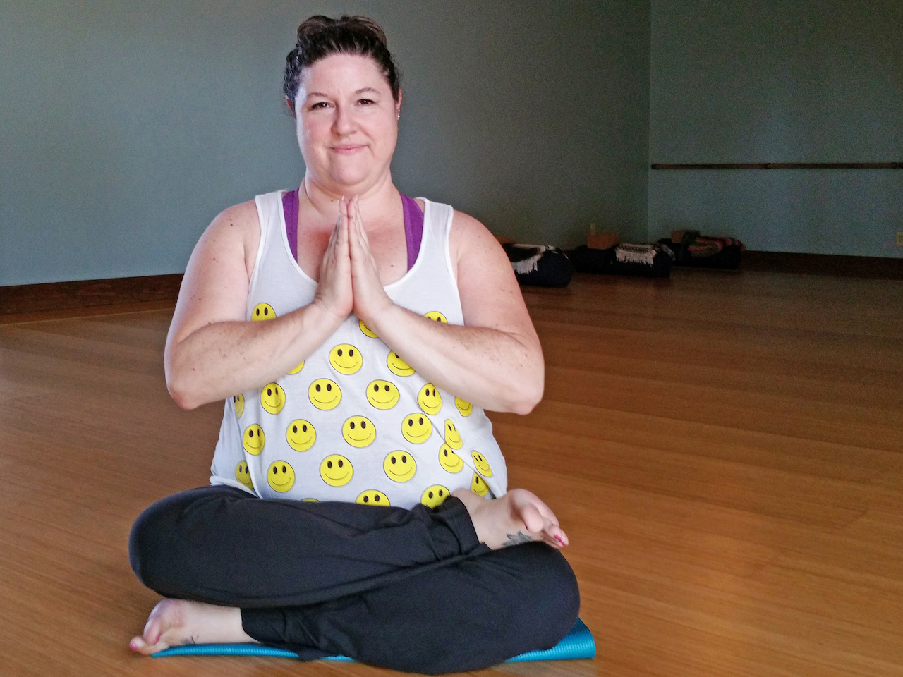 “It’s always about the teacher,” says student Gwen Lurie of Fat Girl Yoga's instructor Nancy Roberts. “She helps people to be comfortable with themselves, with who they are, and that’s what it’s all about.” “It’s always about the teacher,” says student Gwen Lurie of Fat Girl Yoga's instructor Nancy Roberts. “She helps people to be comfortable with themselves, with who they are, and that’s what it’s all about.”