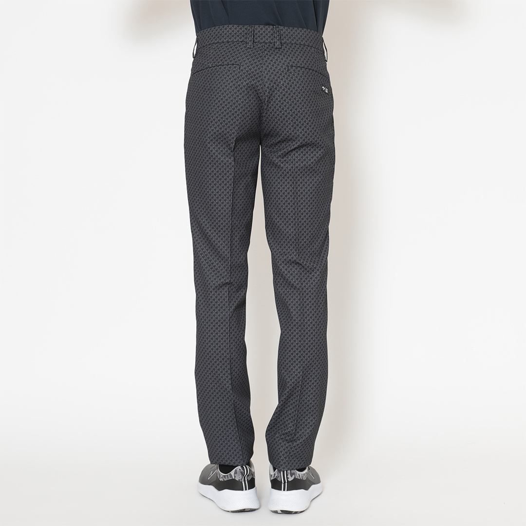 2WAYストレッチピケ千鳥柄テーパードパンツ (MENS)