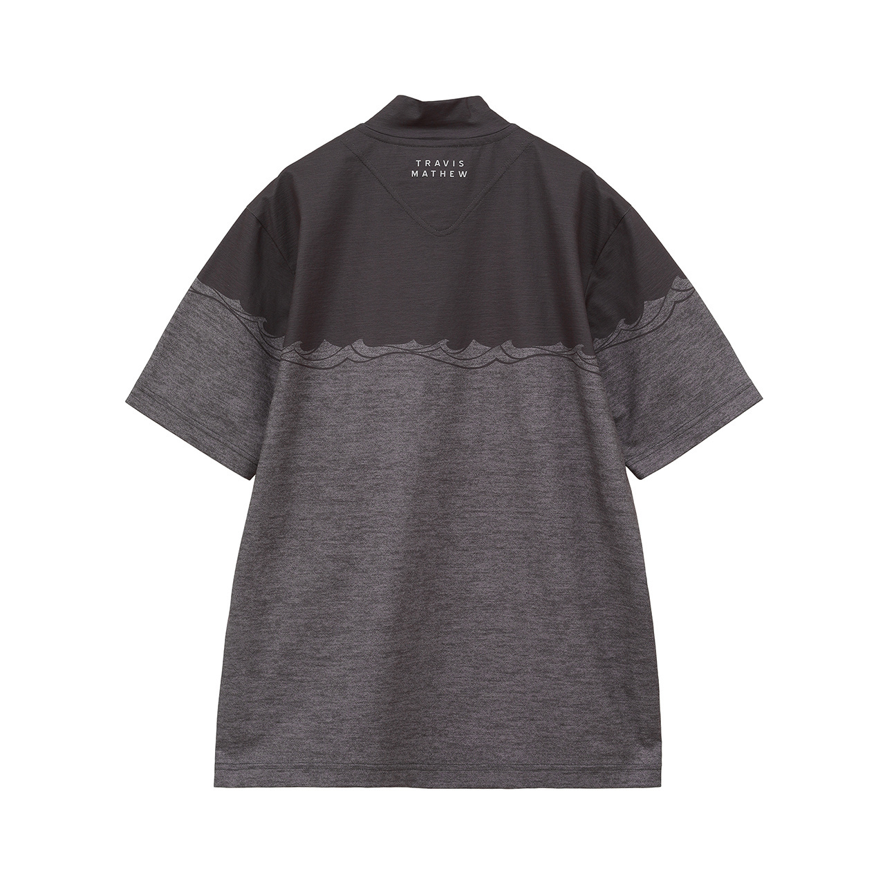 クオータージップ 半袖モックネック(MENS)