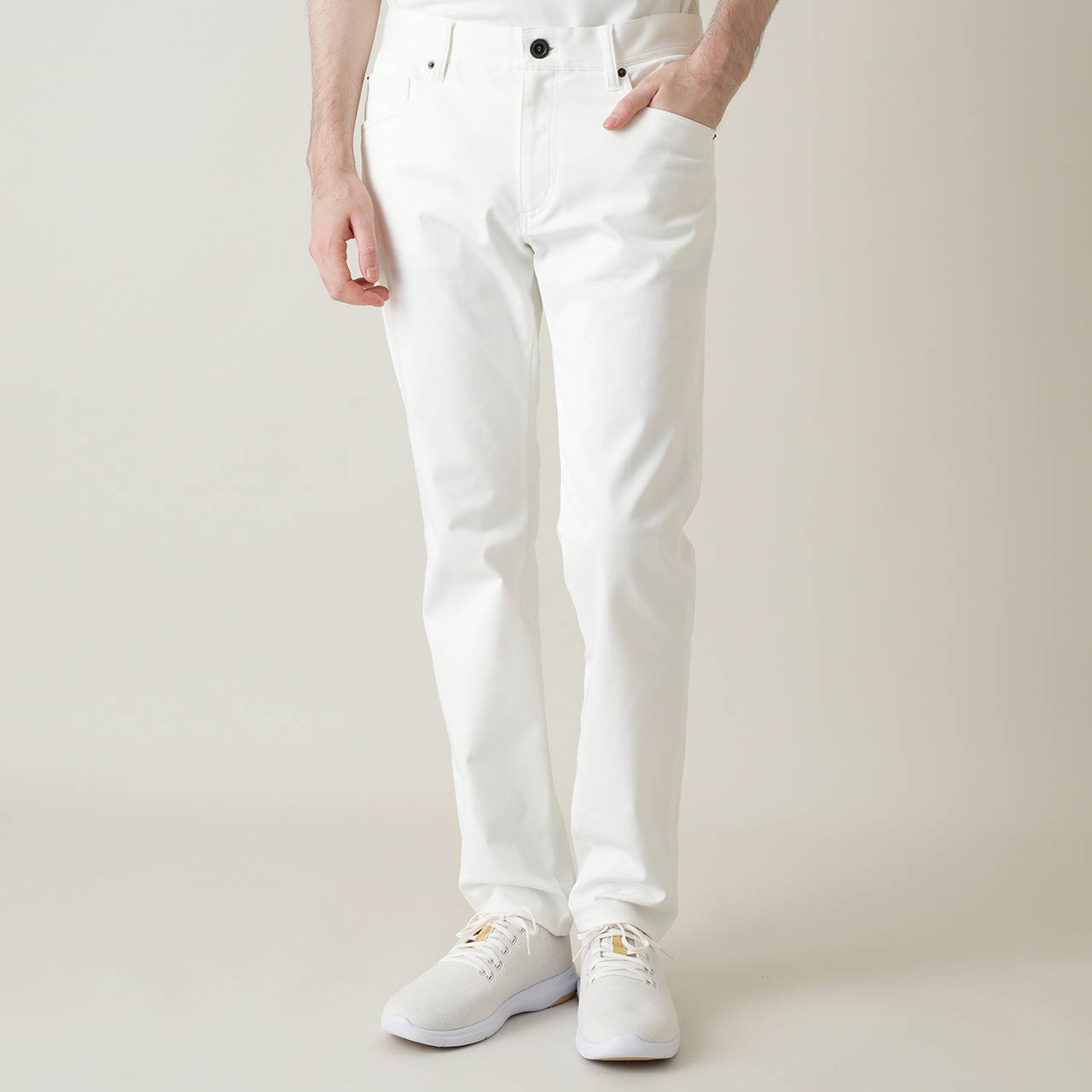 石川遼プロ着用】5ポケット カルゼストレッチ スリムパンツ(MENS)