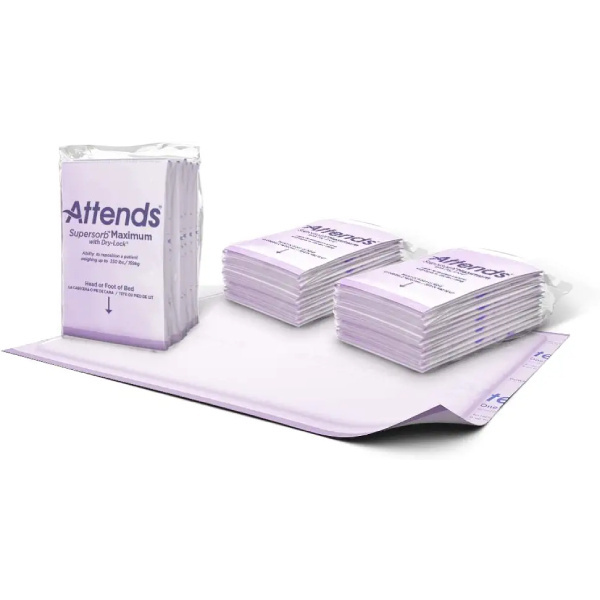 Attends Supersorb Maximum Underpads, 30 in x 36 in - 120/case (ATMAXUP2 Health & Beauty Health Care Incontinence Aids) photo