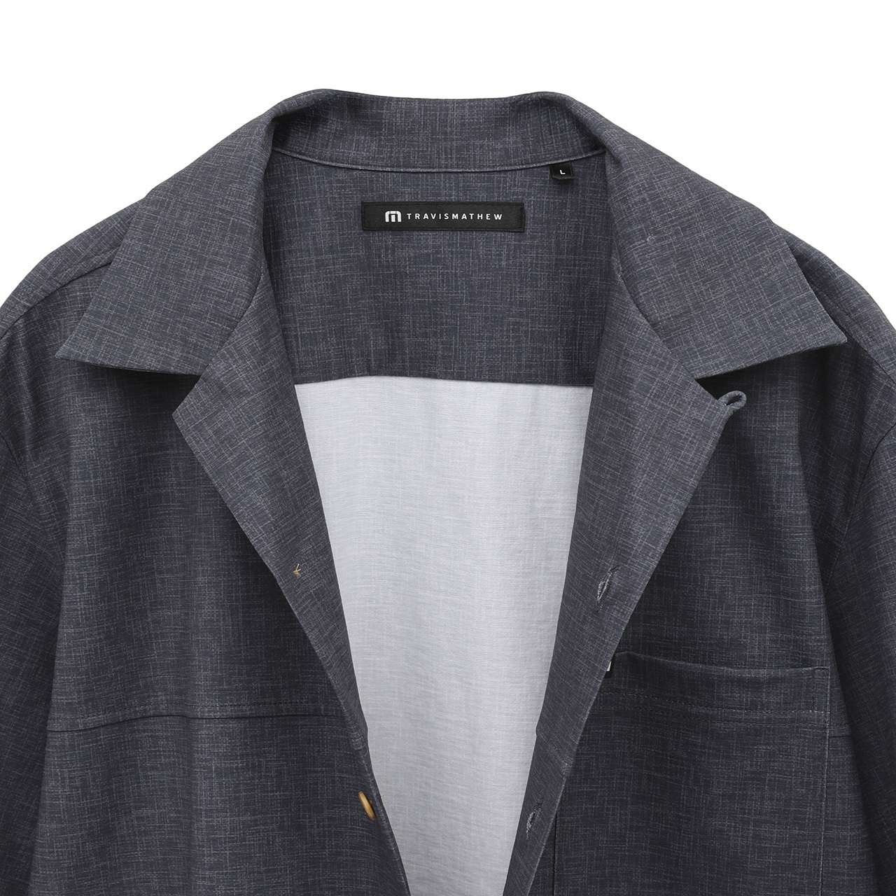 バックプリント 半袖開襟シャツ(MENS)