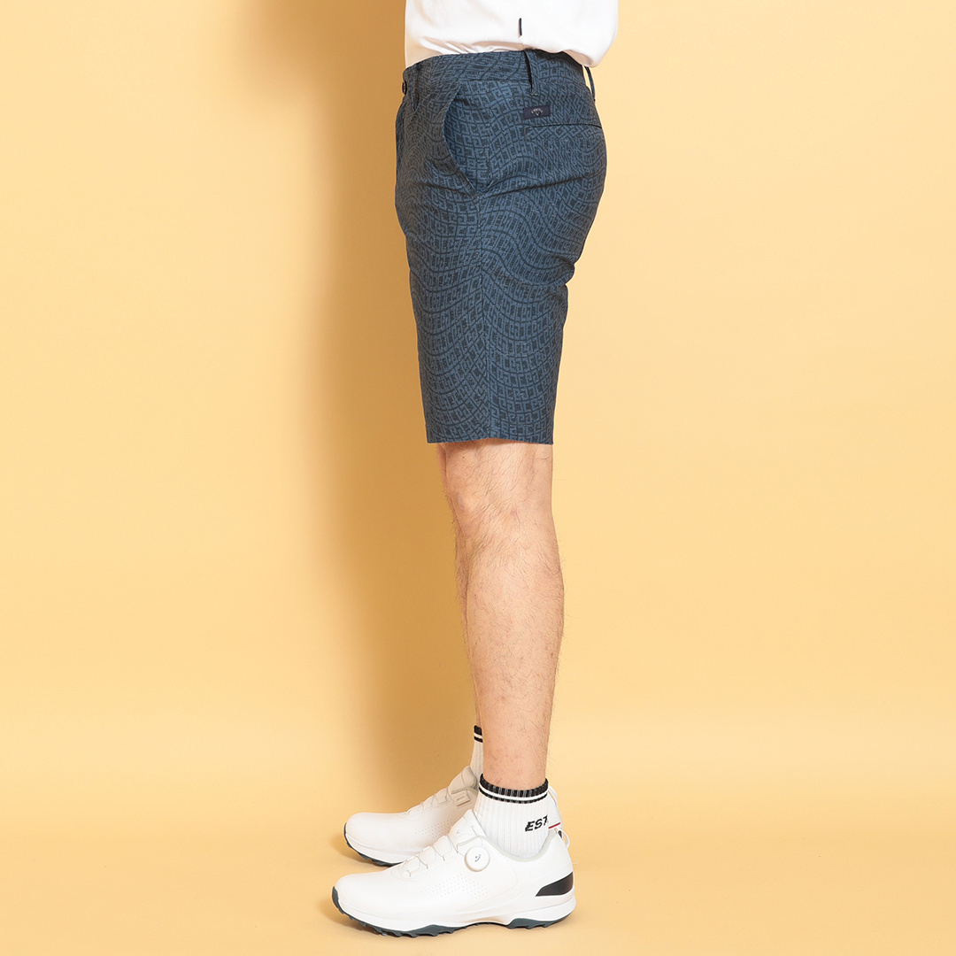 かざあなメッシュロゴプリントショートパンツ (MENS)
