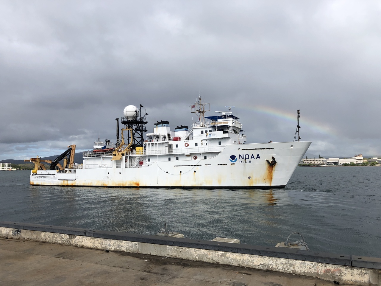 Our project has reached its halfway point. The Sette returned to Honolulu on Wednesday, February 12th to replenish supplies and provide a few days of rest to the crew, then returned to sea on Monday, February 17th to continue the survey effort. Photo: NOAA Fisheries/Kymberly Yano.