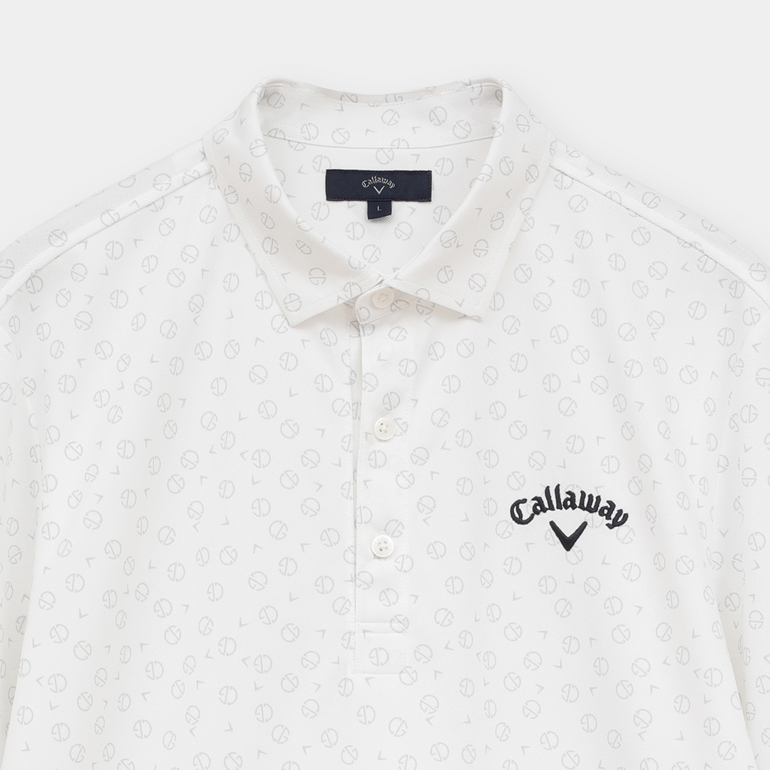 カノコ総柄ロゴ半袖シャツ (MENS)