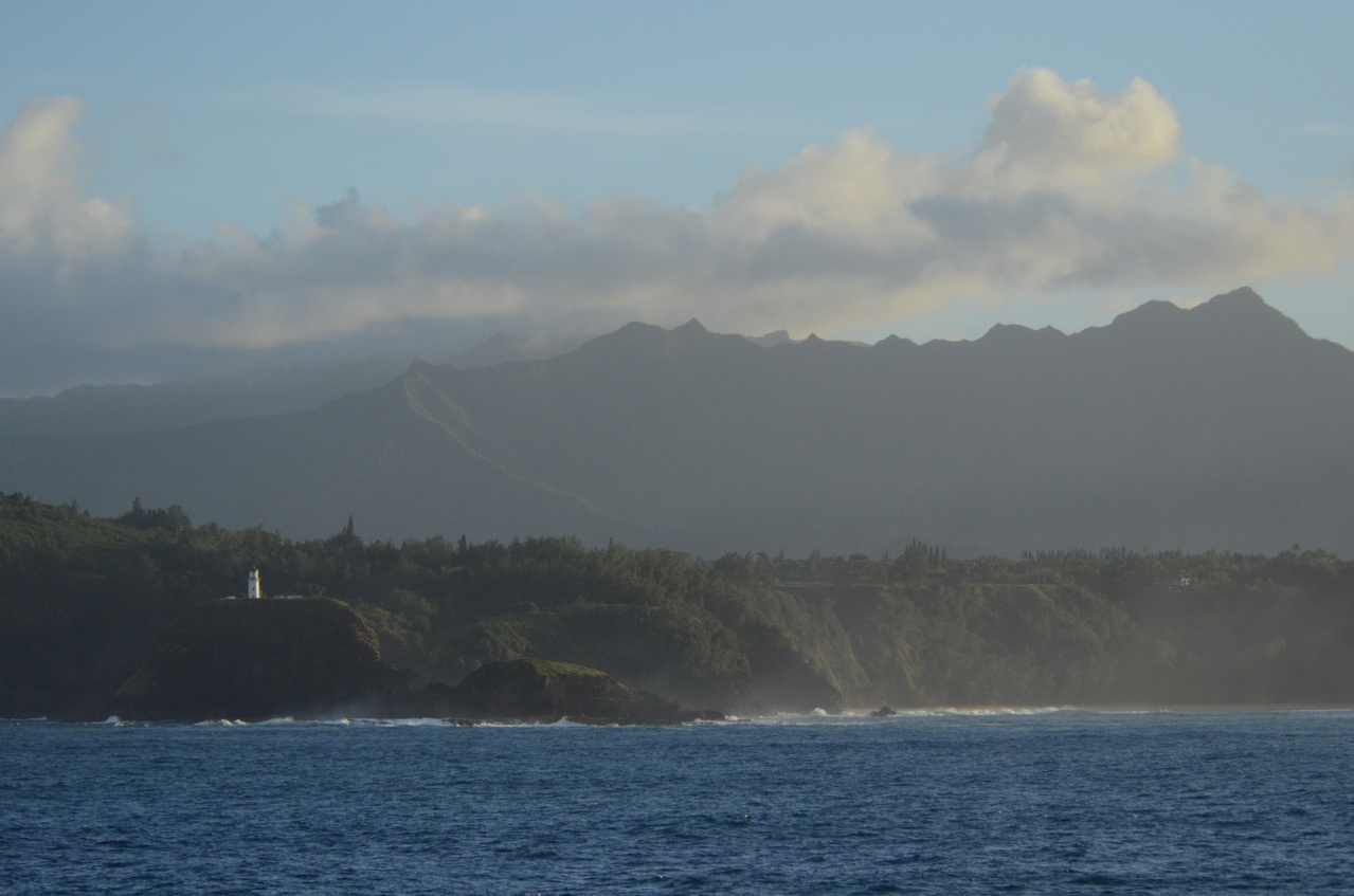 Kilauea Lighthouse, Kauai, as seen from the Oscar Elton Sette. Photo: NOAA Fisheries/Christopher Hoefer.