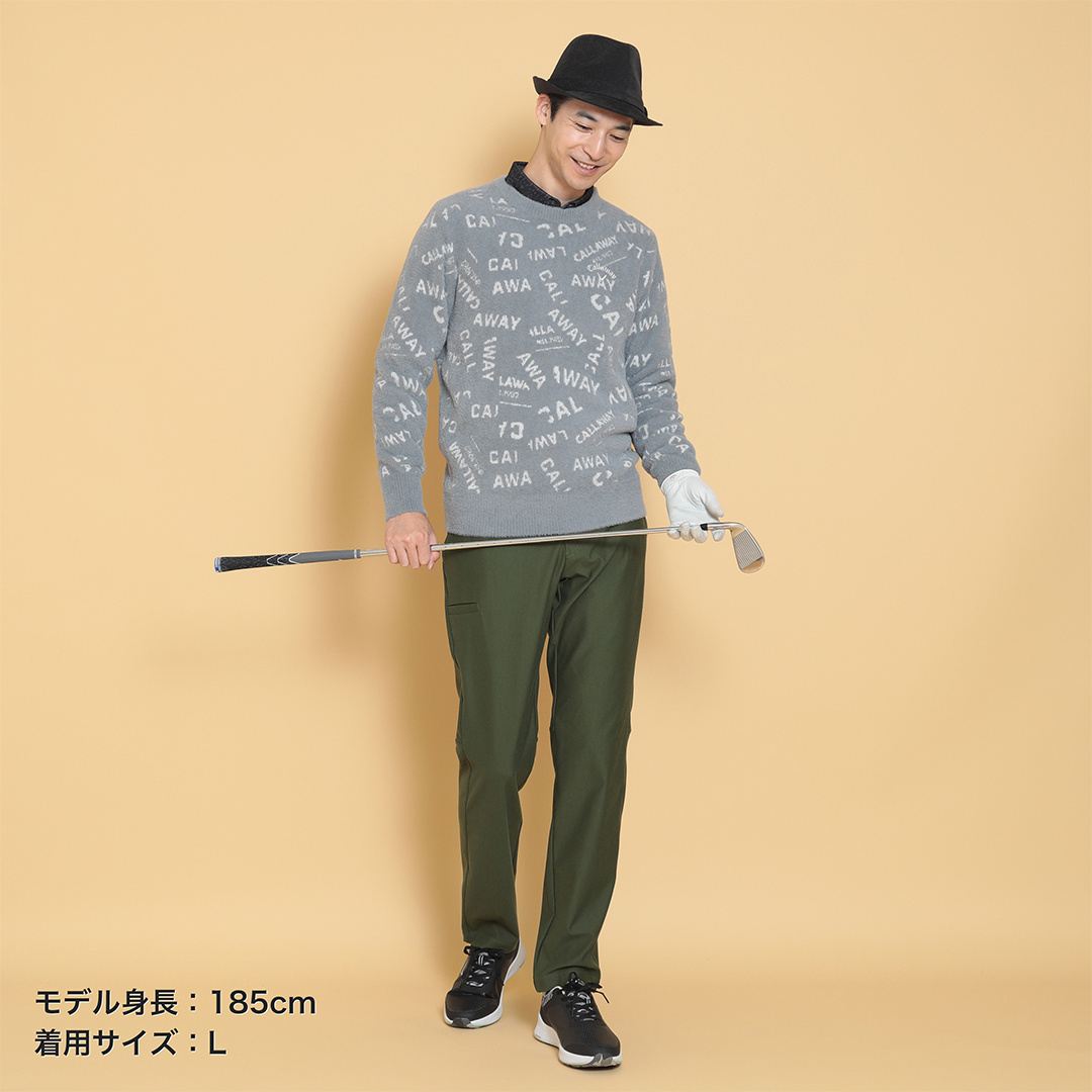 Callaway - マシュマロ ロゴコラージュへアリーニット ※4Lサイズあり (MENS)