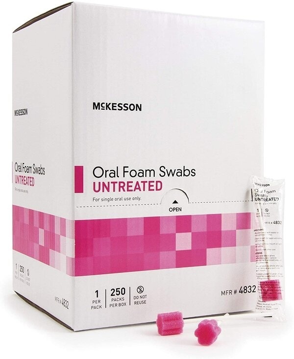 Oral Foam Swabsticks Untreated - 500/case (OSWABUNTS) photo