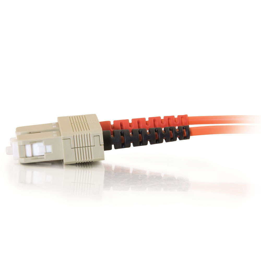 SC-SC 62.5/125 OM1 Duplex Multimode PVC Fiber Optic Cable - Orange