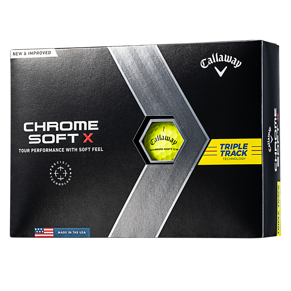 CHROME SOFT X トリプル・トラック イエロー ボール