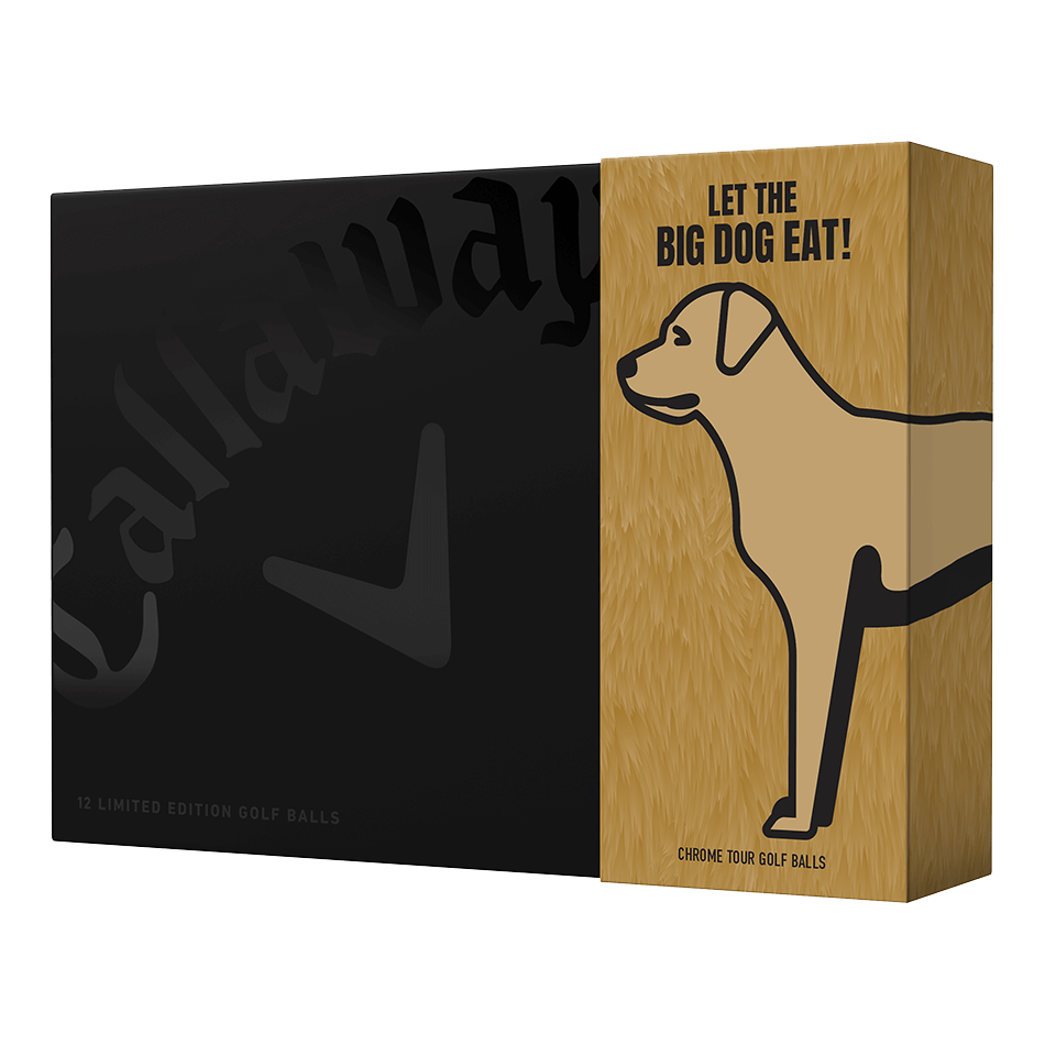 callaway 犬 カフェ モナリザ ゴルフ golf ラメ ライン スポーツ CHROME TOUR Small Dog Yorkieボール【数量限定】