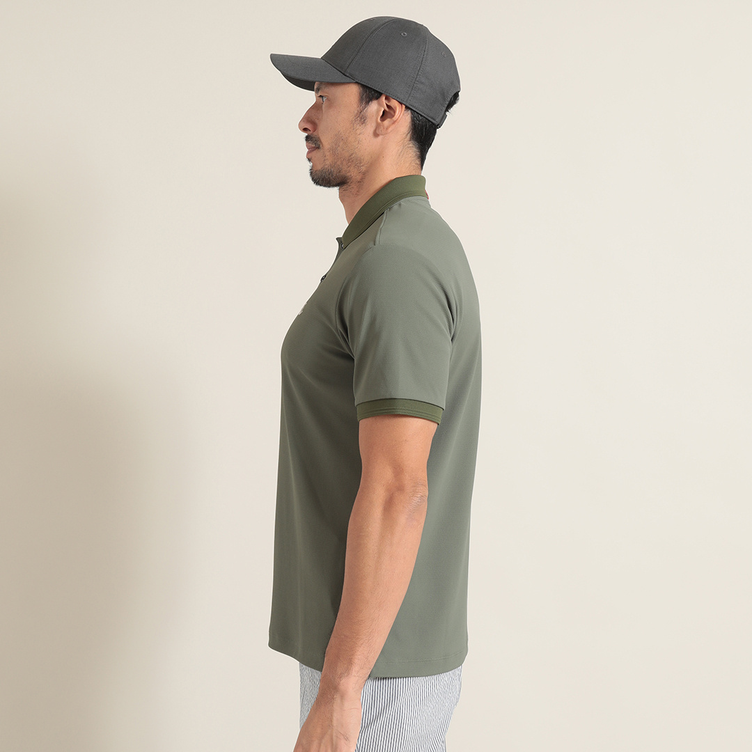 裏クールアイレットカノコ ポロシャツ (MENS)