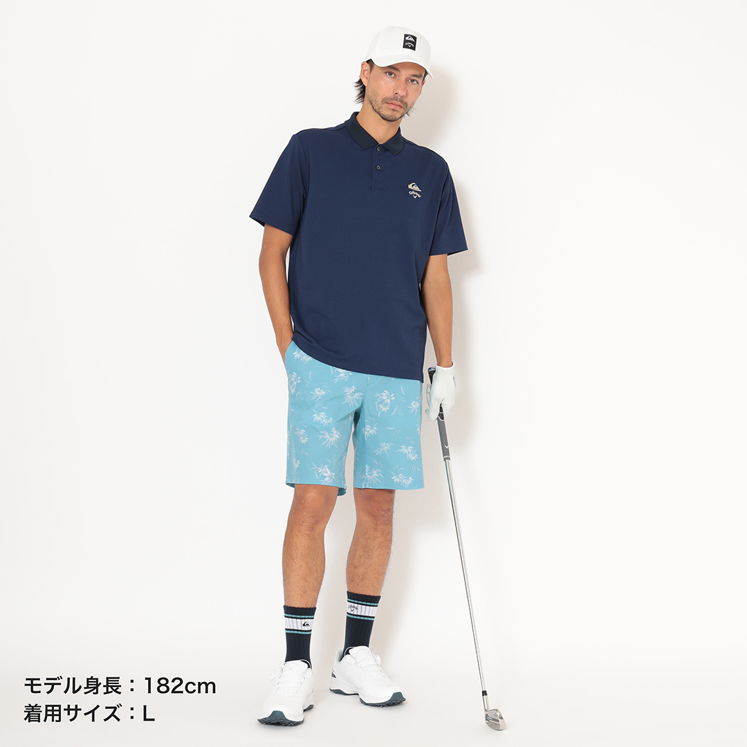 QUIKSILVERコラボ/バックロゴ半袖ポロシャツ (MENS)