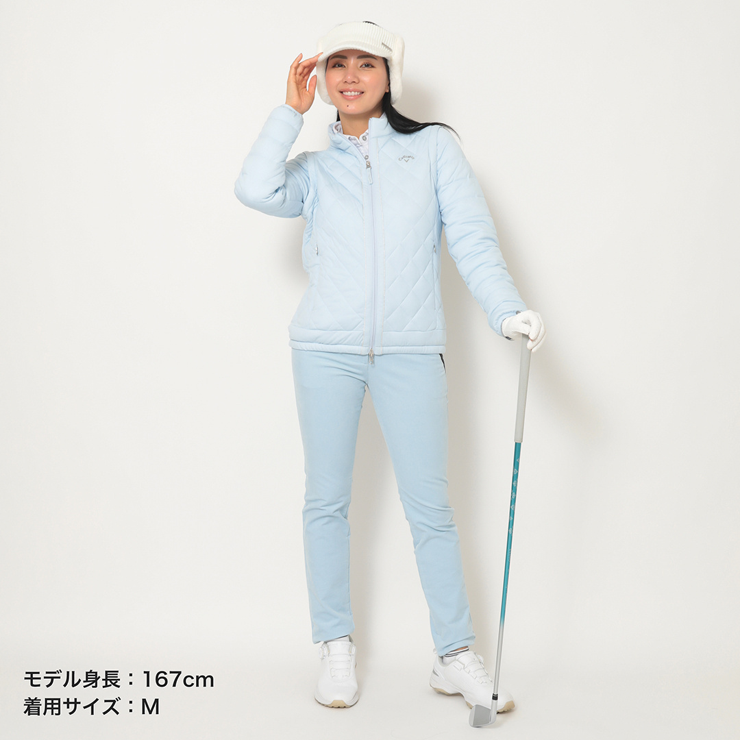 スターストレッチ袖取り外し中綿ブルゾン (WOMENS)