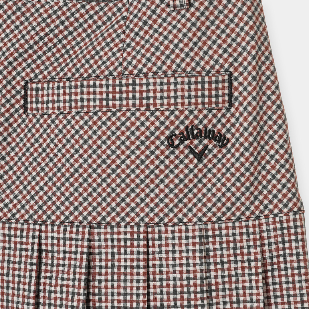 河本結プロ着用】チェックプリーツスカート (WOMENS)