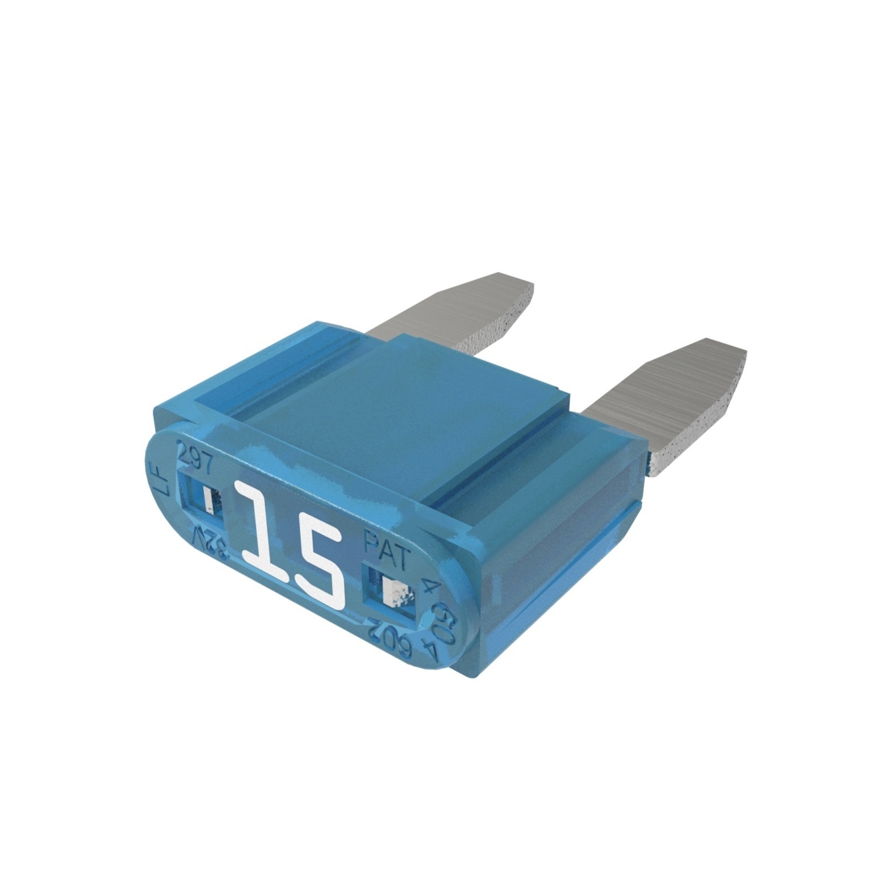 AUTOMOTIVE MINI FAST-ACTING BLADE TYPE FUSE - BULK 50-PACK 15 AMP
