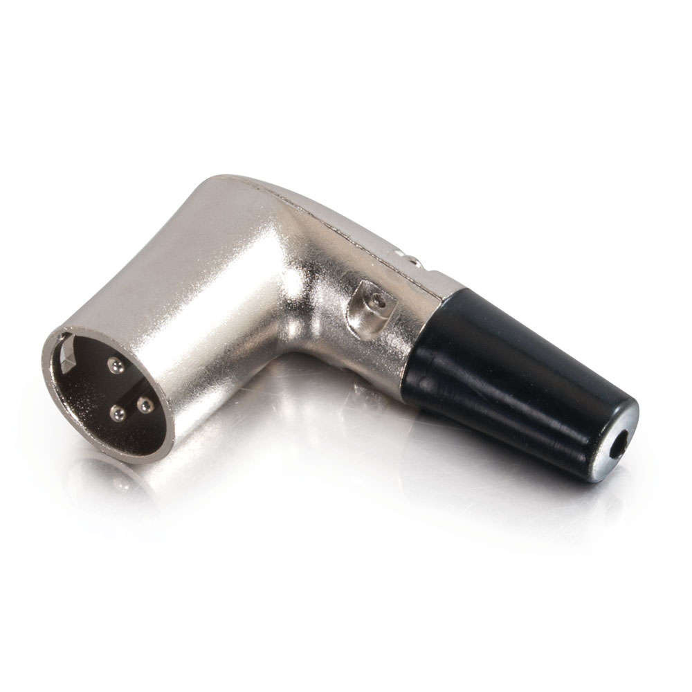 Right Angle XLR Male Inline Connector