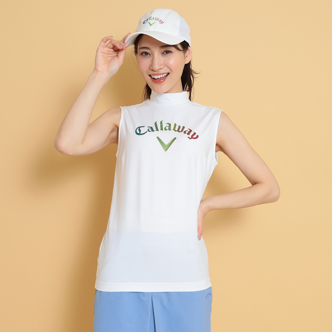 ノースリーブセットモックネックシャツ (WOMENS)