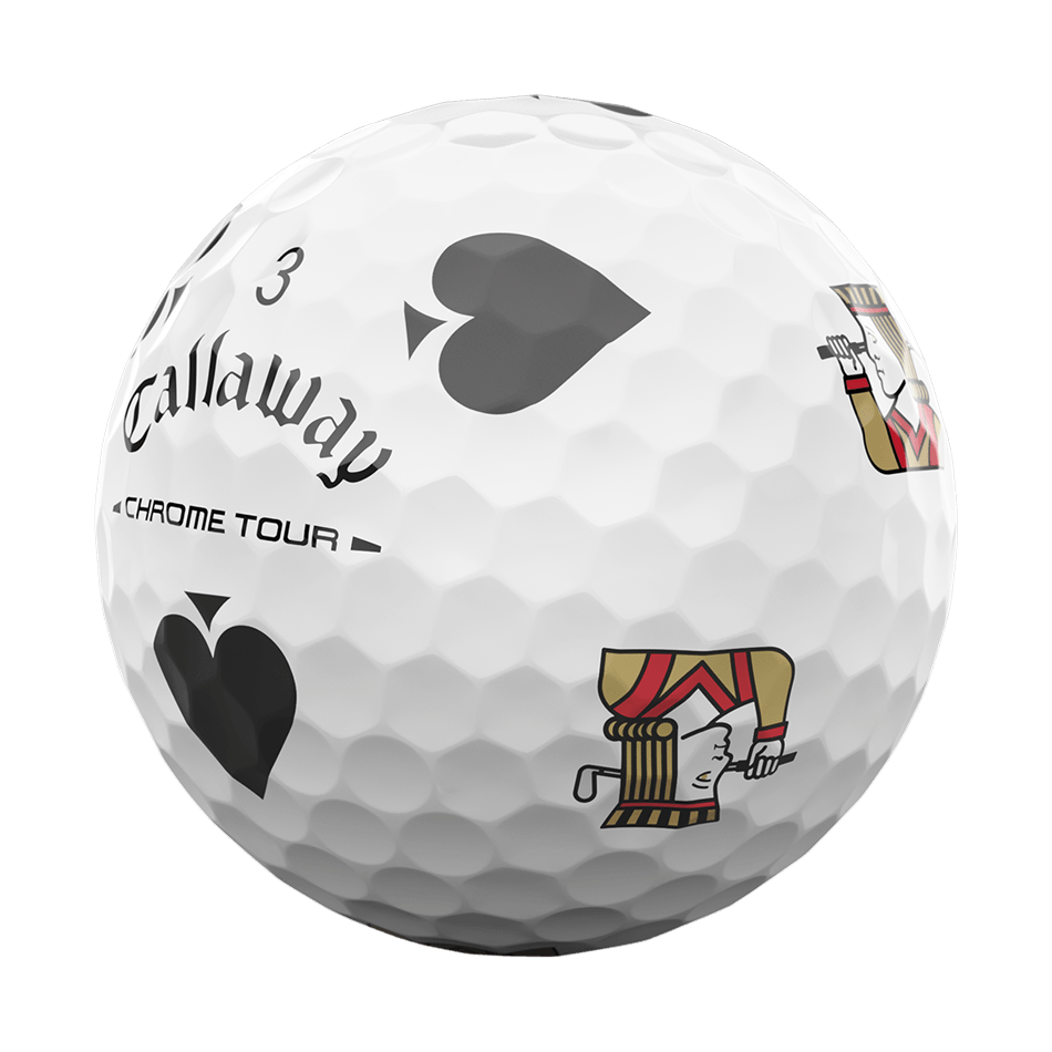 【限定発売】 CHROME TOUR SUITSゴルフボール トランプデザイン CHROME TOUR SUITSボール【数量限定】