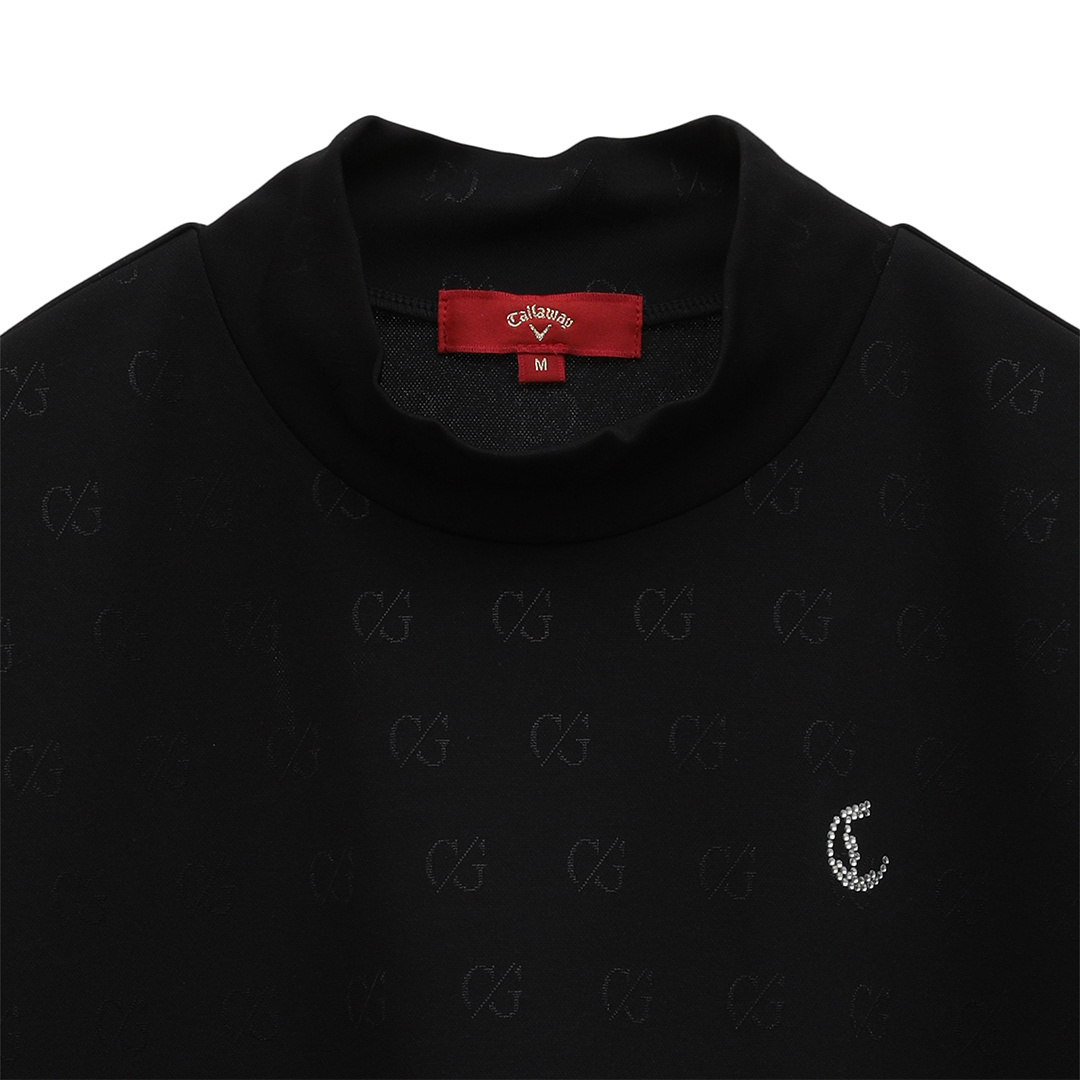 C/Gジャカードドッキングモックネックシャツ (WOMENS)