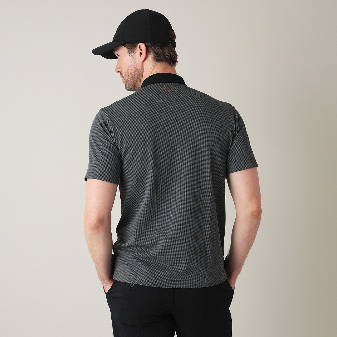 石川遼プロ着用】ハウンドトゥース 涼感ポロ(MENS)