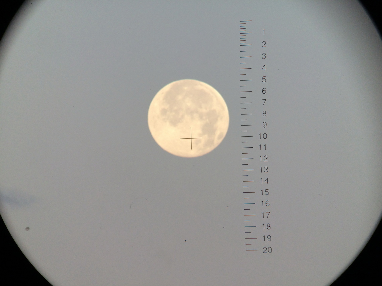 Though primarily used to search for cetaceans, the "Big Eye" binoculars occasionally come in handy for full-moon viewing! Photo: NOAA Fisheries/Suzanne Yin.