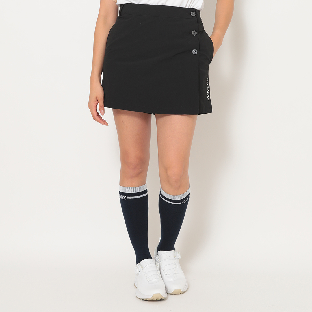 ナイロンストレッチキュロットスカート (WOMENS)