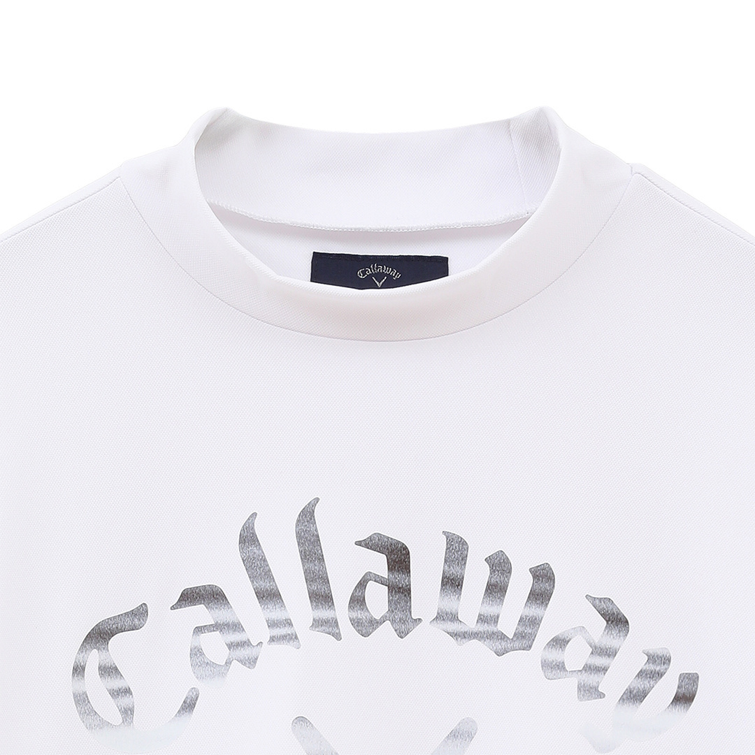 3℃裏クール天竺ロゴプリントモックネック ※4Lサイズあり (MENS)