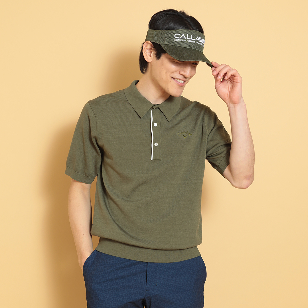 半袖ニットポロシャツ ※4Lサイズあり (MENS)