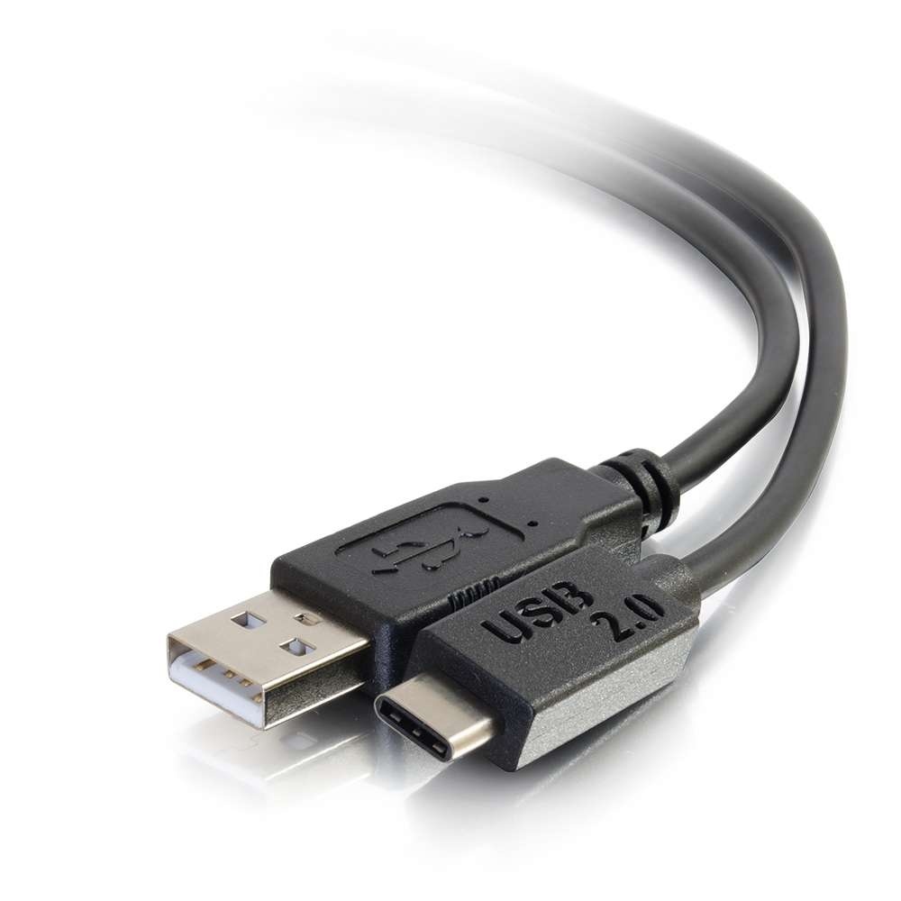 10ft (3m) USB 2.0 USB-C to USB-A Cable M/M - Black