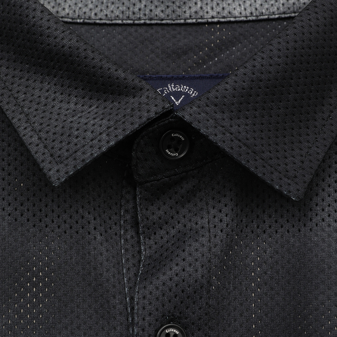 かざあなメッシュ水面プリントシャツ ※4Lサイズあり (MENS)