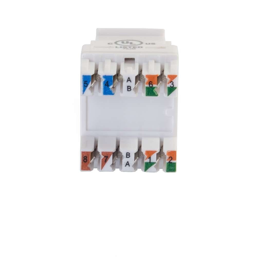 180 Cat6 RJ45 UTP Keystone Jack - Blue