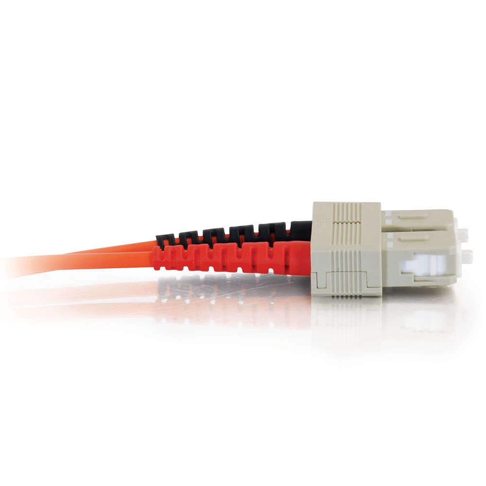 SC-SC 62.5/125 OM1 Duplex Multimode PVC Fiber Optic Cable - Orange