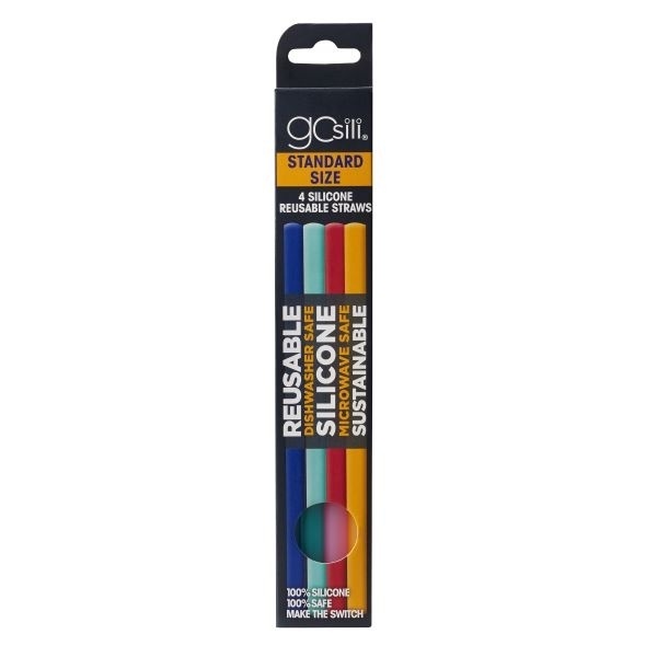 GoSili Standard Reusable Straws, 5/pack (GOSTRAW) photo
