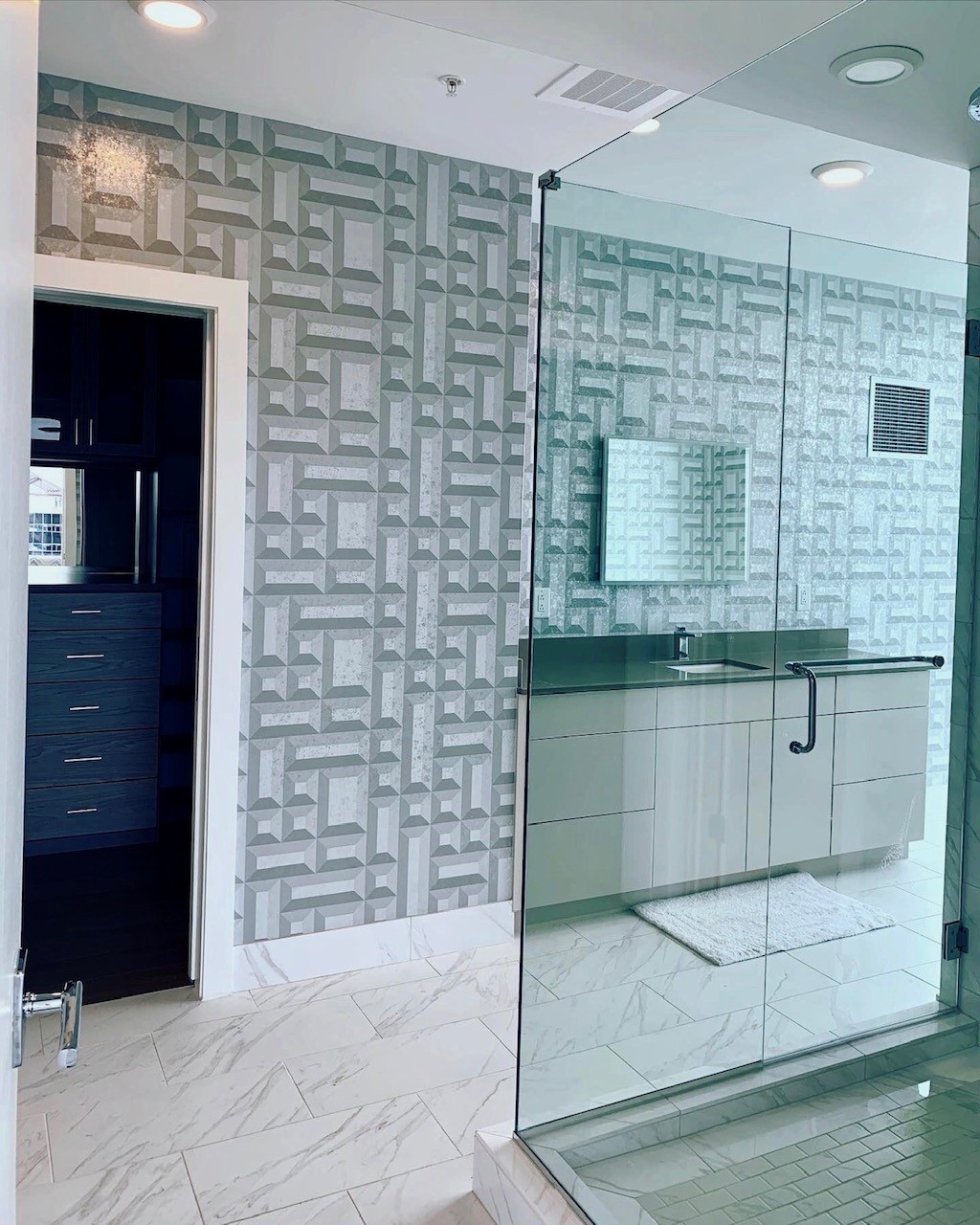 Vinyl Beveled Mirror gallery 3