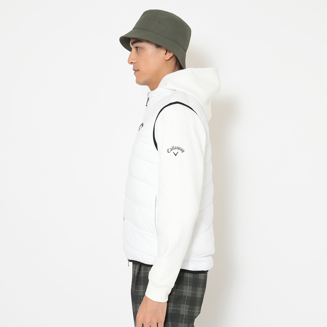 スターストレッチフルジップ中綿ベスト (MENS)