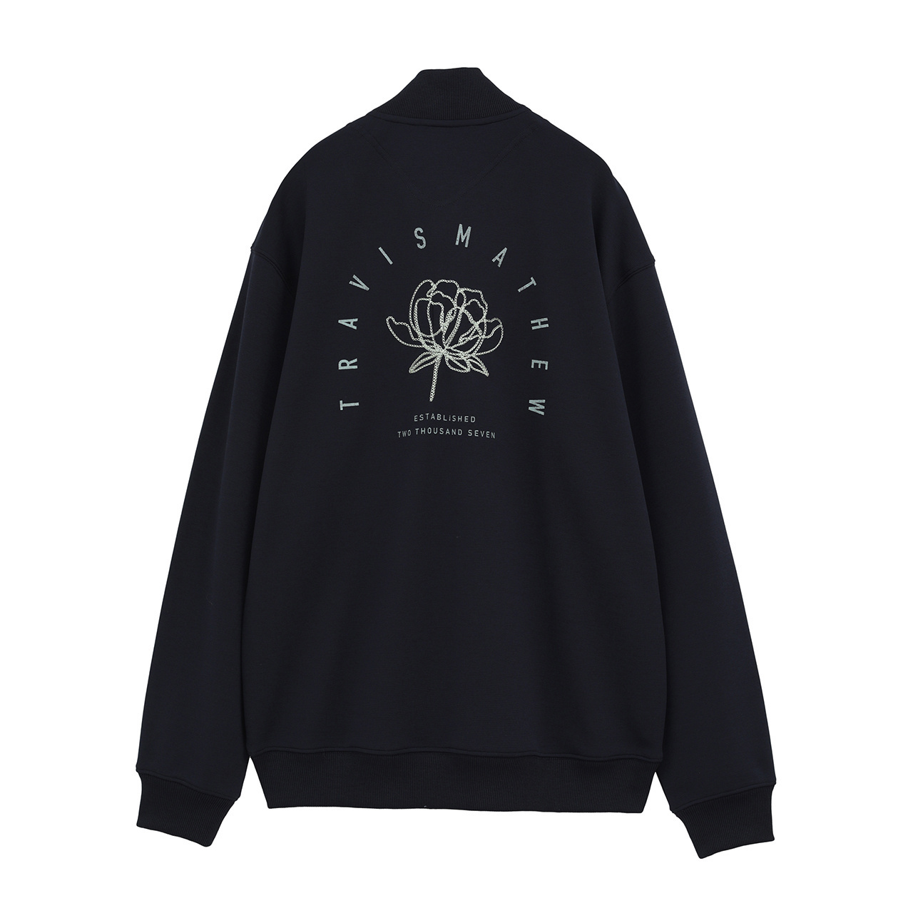 長袖 クォータージップ スウェット(UNISEX)