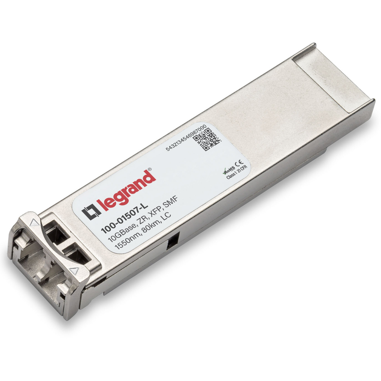 Legrand transceiver 100-01507-L 10GBase, ZR, XFP, SMF 1550nm, 80km, LC