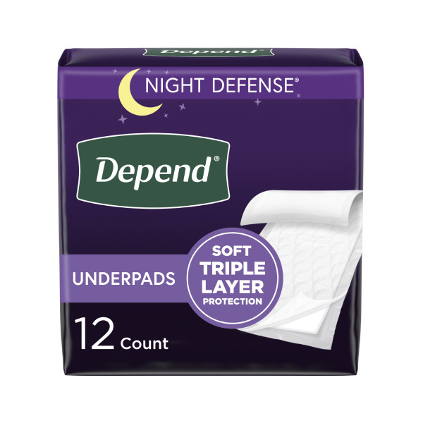 Depend Night Defense Underpads, 21in x 36 in - 12/bag (DEDBPT Health & Beauty Health Care Incontinence Aids) photo