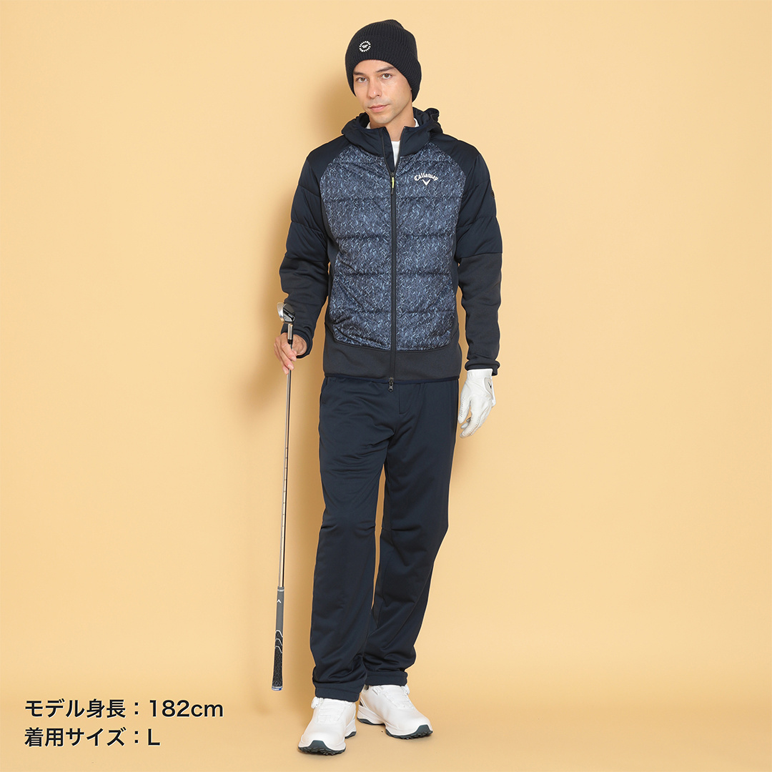 フェザープリントスターストレッチ＆ダブルニット (MENS)