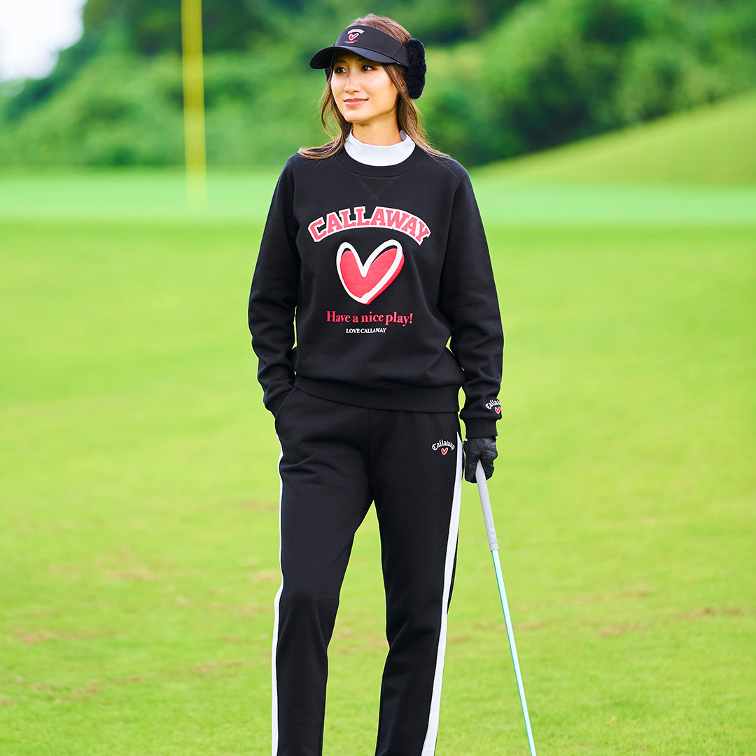 Callaway ラブキャロウェイ スウェットパンツ ブラック　LL 完売品 オンライン限定】ラブキャロウェイスウェットパンツ (WOMENS)