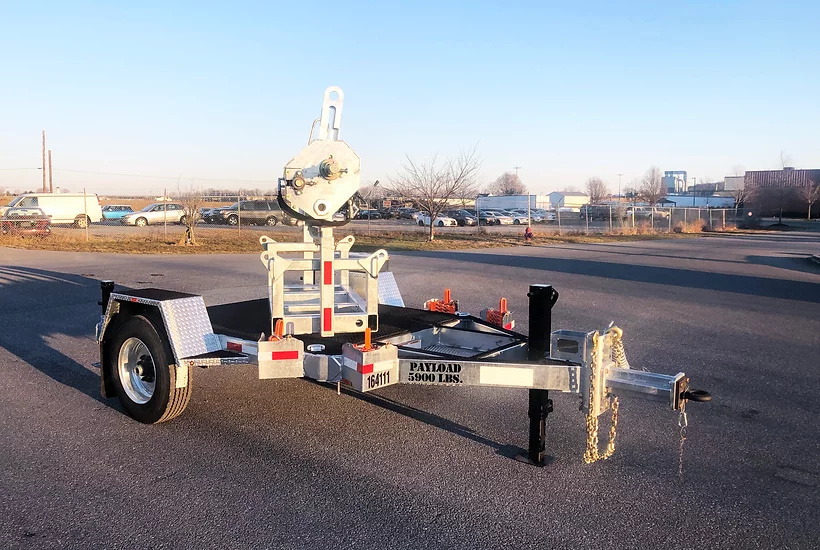 1 Reel 8,000 lbs Trailer Rental Custom Truck One Source