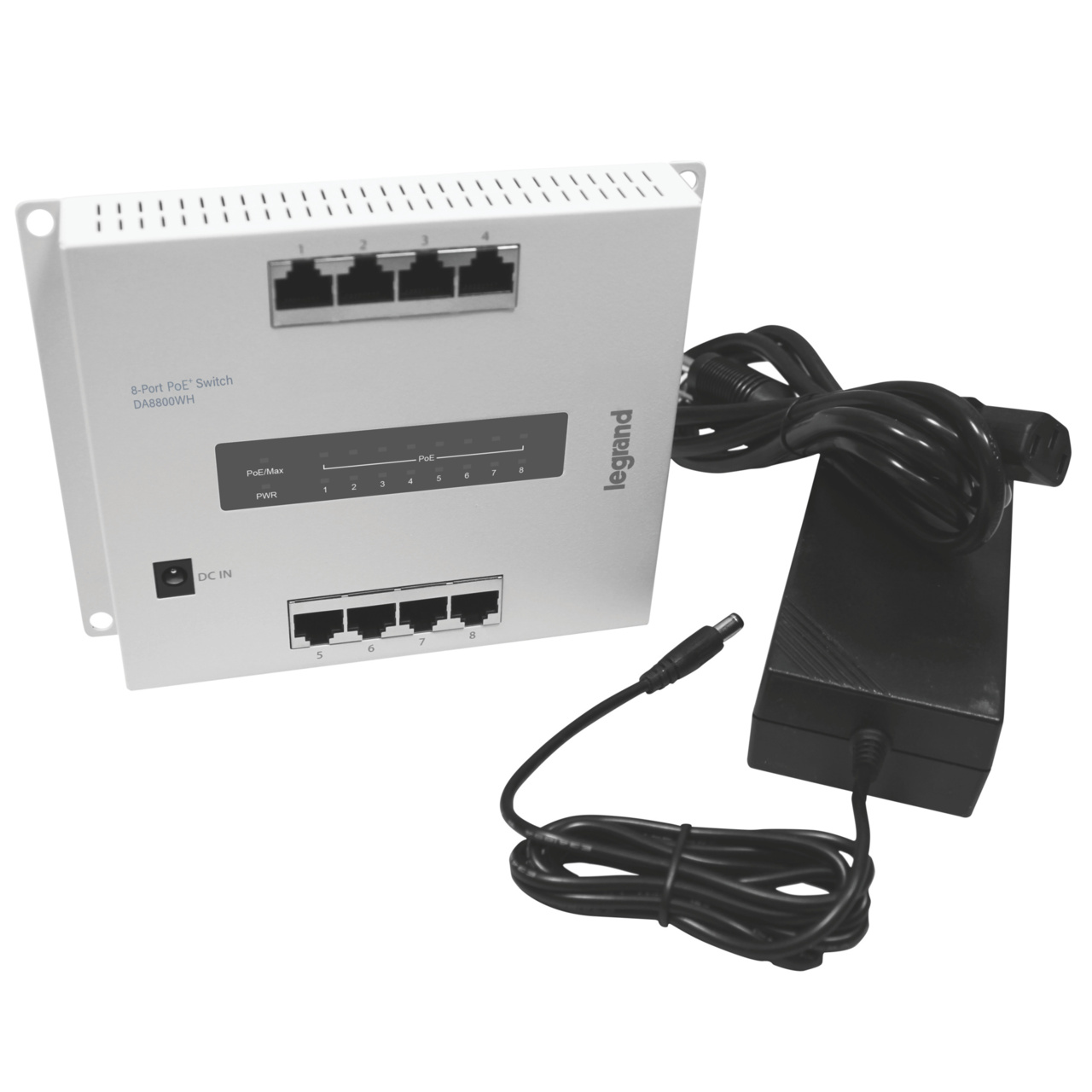 On-Q Switch 8 Port PoE Parts Bundle