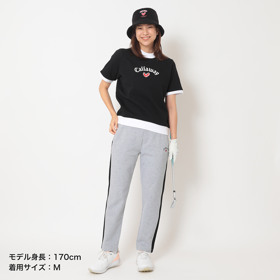 ラブキャロウェイ 半袖パーカー S ブラック キャロウェイ 【LOVE Callaway】半袖スウェット C25117222