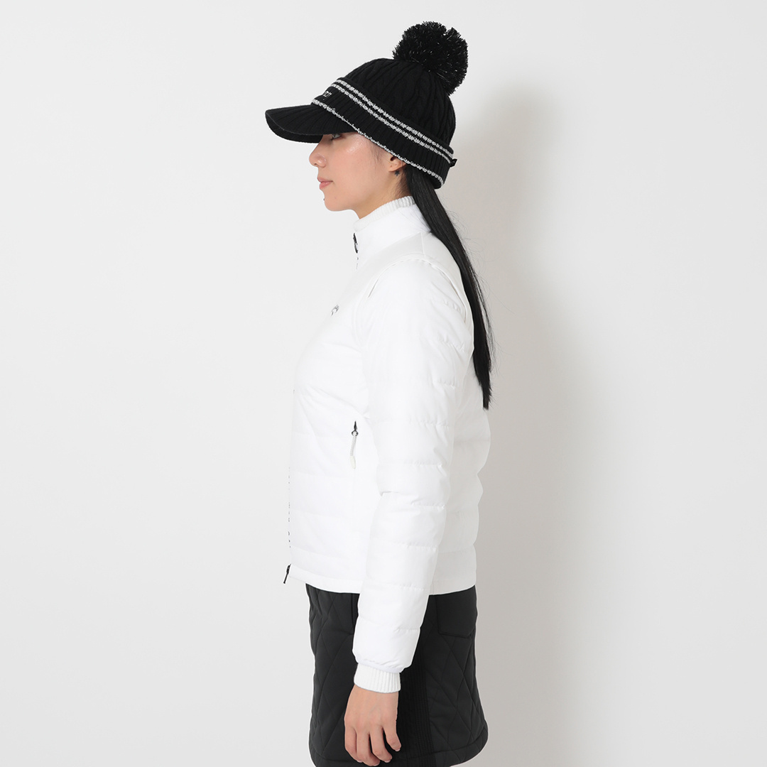 ポリエステルリップ2WAY撥水中綿ブルゾン (WOMENS)